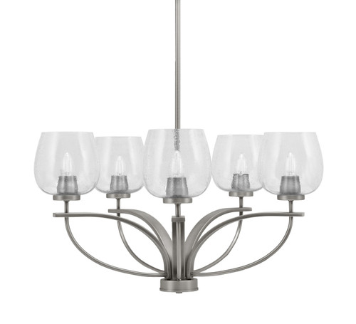 Toltec Lighting - 3905-GP-4810 - Five Light Chandelier - Cavella - Graphite