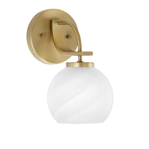Toltec Lighting - 3911-NAB-4101 - One Light Wall Sconce - Cavella - New Age Brass