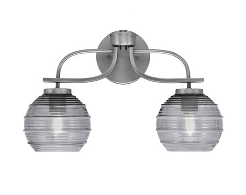 Toltec Lighting - 3912-GP-5112 - Two Light Bath Bar - Cavella - Graphite