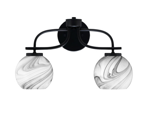 Toltec Lighting - 3912-MB-4109 - Two Light Bath Bar - Cavella - Matte Black