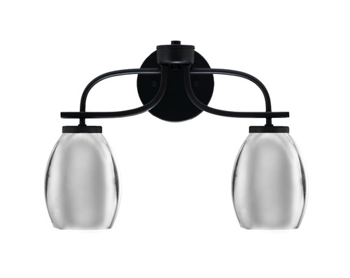 Toltec Lighting - 3912-MB-426-CH - Two Light Bath Bar - Cavella - Matte Black