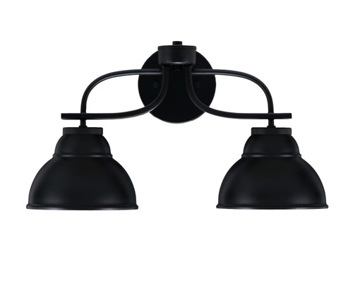 Toltec Lighting - 3912-MB-427-MB - Two Light Bath Bar - Cavella - Matte Black