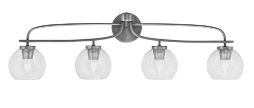 Toltec Lighting - 3914-GP-4100 - Four Light Bath Bar - Cavella - Graphite