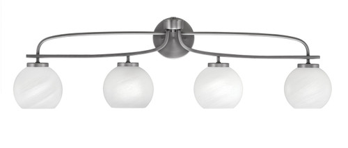 Toltec Lighting - 3914-GP-4101 - Four Light Bath Bar - Cavella - Graphite