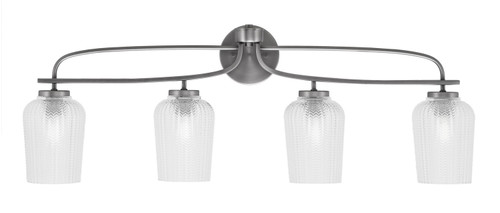 Toltec Lighting - 3914-GP-4250 - Four Light Bath Bar - Cavella - Graphite