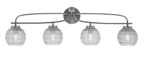 Toltec Lighting - 3914-GP-5110 - Four Light Bath Bar - Cavella - Graphite