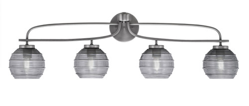 Toltec Lighting - 3914-GP-5112 - Four Light Bath Bar - Cavella - Graphite