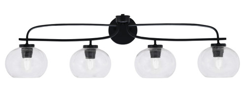 Toltec Lighting - 3914-MB-202 - Four Light Bath Bar - Cavella - Matte Black