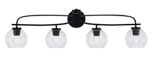 Toltec Lighting - 3914-MB-4100 - Four Light Bath Bar - Cavella - Matte Black