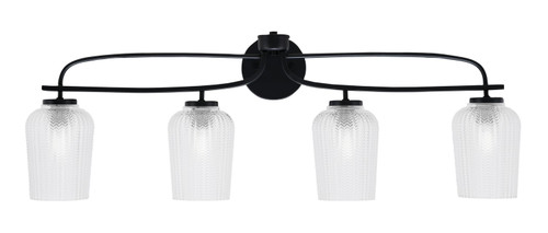 Toltec Lighting - 3914-MB-4250 - Four Light Bath Bar - Cavella - Matte Black