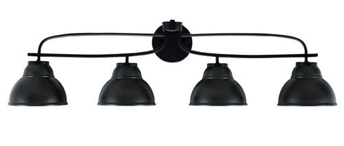 Toltec Lighting - 3914-MB-427-MB - Four Light Bath Bar - Cavella - Matte Black