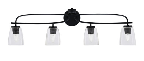 Toltec Lighting - 3914-MB-461 - Four Light Bath Bar - Cavella - Matte Black