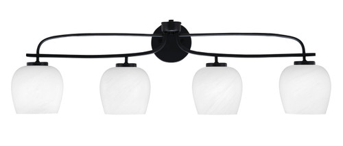 Toltec Lighting - 3914-MB-4811 - Four Light Bath Bar - Cavella - Matte Black