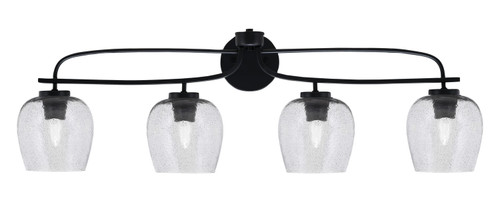 Toltec Lighting - 3914-MB-4812 - Four Light Bath Bar - Cavella - Matte Black
