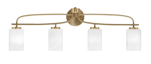 Toltec Lighting - 3914-NAB-3001 - Four Light Bath Bar - Cavella - New Age Brass