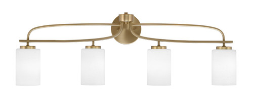 Toltec Lighting - 3914-NAB-310 - Four Light Bath Bar - Cavella - New Age Brass