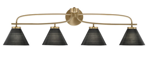 Toltec Lighting - 3914-NAB-4059 - Four Light Bath Bar - Cavella - New Age Brass