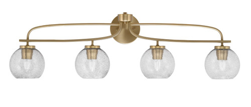 Toltec Lighting - 3914-NAB-4102 - Four Light Bath Bar - Cavella - New Age Brass