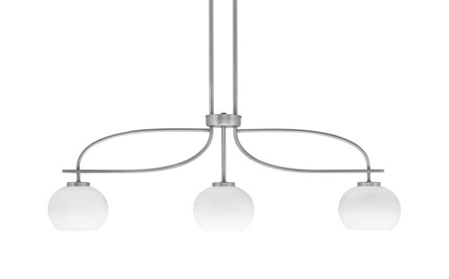 Toltec Lighting - 3936-GP-212 - Three Light Island Pendant - Cavella - Graphite