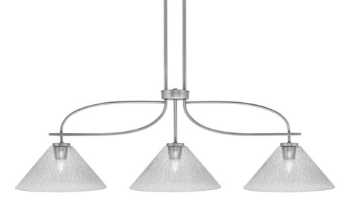 Toltec Lighting - 3936-GP-2122 - Three Light Island Pendant - Cavella - Graphite