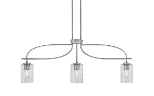 Toltec Lighting - 3936-GP-3002 - Three Light Island Pendant - Cavella - Graphite