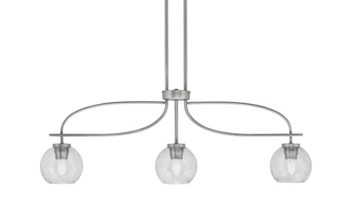 Toltec Lighting - 3936-GP-4102 - Three Light Island Pendant - Cavella - Graphite