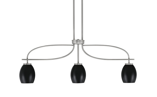 Toltec Lighting - 3936-GP-426-MB - Three Light Island Pendant - Cavella - Graphite