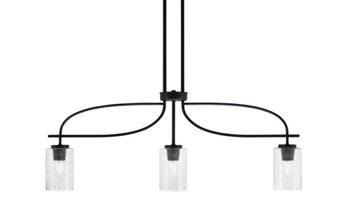 Toltec Lighting - 3936-MB-3002 - Three Light Island Pendant - Cavella - Matte Black