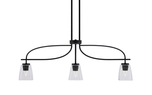 Toltec Lighting - 3936-MB-461 - Three Light Island Pendant - Cavella - Matte Black