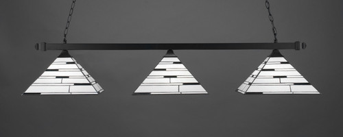 Toltec Lighting - 403-MB-952 - Three Light Bar - Square - Matte Black