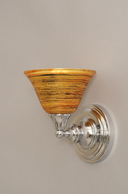 Toltec Lighting - 40-CH-454 - One Light Wall Sconce - Any - Chrome