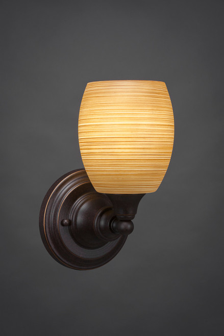 Toltec Lighting - 40-DG-625 - One Light Wall Sconce - Any - Dark Granite