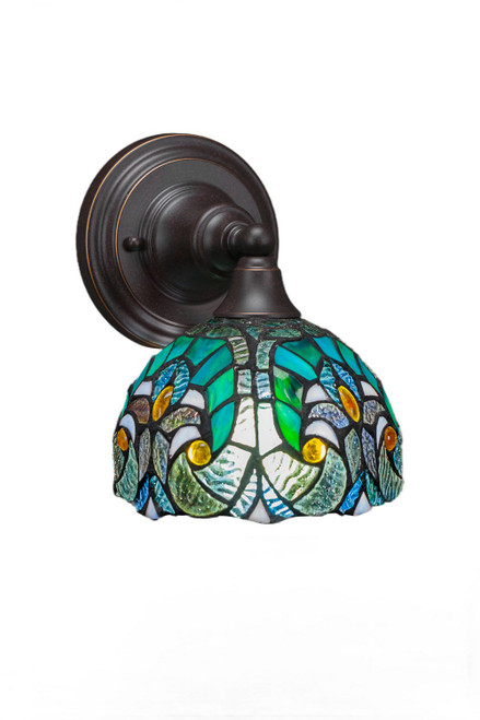 Toltec Lighting - 40-DG-9925 - One Light Wall Sconce - Any - Dark Granite