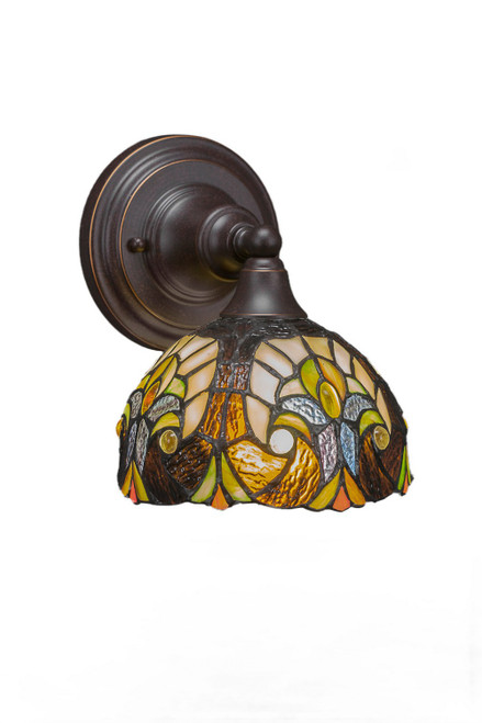 Toltec Lighting - 40-DG-9945 - One Light Wall Sconce - Any - Dark Granite
