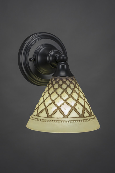Toltec Lighting - 40-MB-7185 - One Light Wall Sconce - Any - Matte Black