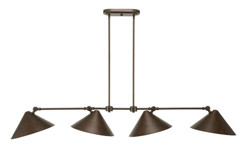 Toltec Lighting - 4448-BRZ - LED Billiard/Island - Tangent - Bronze