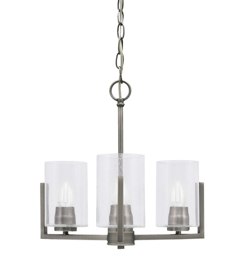 Toltec Lighting - 4503-GP-300 - Three Light Chandelier - Atlas - Graphite