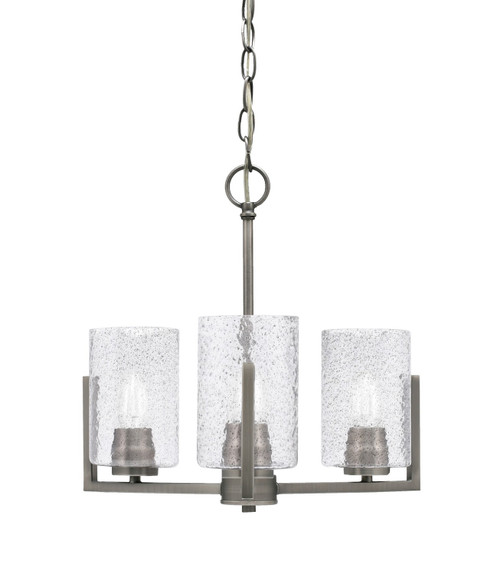 Toltec Lighting - 4503-GP-3002 - Three Light Chandelier - Atlas - Graphite