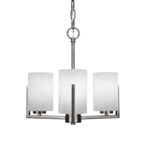 Toltec Lighting - 4503-GP-310 - Three Light Chandelier - Atlas - Graphite