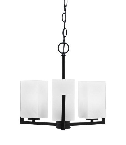 Toltec Lighting - 4503-MB-541 - Three Light Chandelier - Atlas - Matte Black