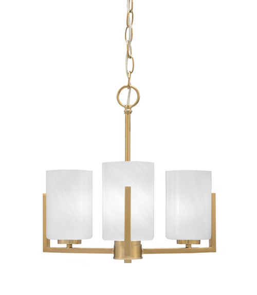 Toltec Lighting - 4503-NAB-3001 - Three Light Chandelier - Atlas - New Age Brass