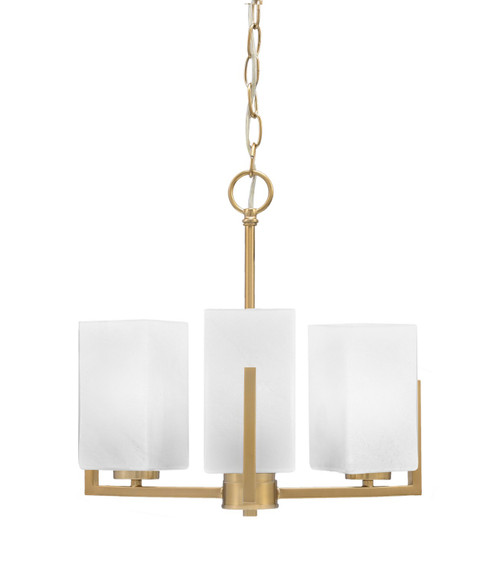 Toltec Lighting - 4503-NAB-541 - Three Light Chandelier - Atlas - New Age Brass