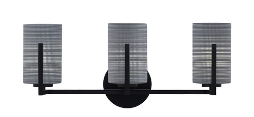Toltec Lighting - 4513-MB-4062 - Three Light Bath Bar - Atlas - Matte Black