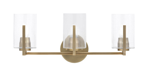Toltec Lighting - 4513-NAB-300 - Three Light Bath Bar - Atlas - New Age Brass