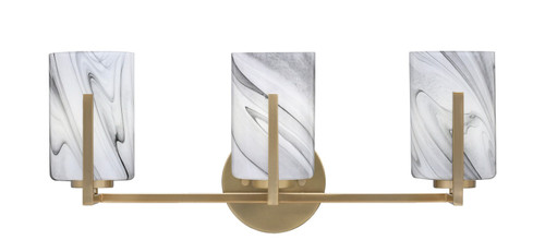 Toltec Lighting - 4513-NAB-3009 - Three Light Bath Bar - Atlas - New Age Brass