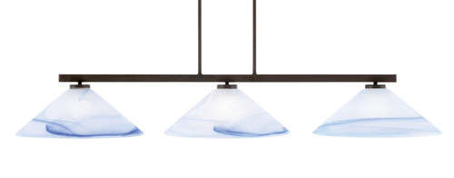 Toltec Lighting - 4523-DG-514 - Three Light Bar - Atlas - Dark Granite