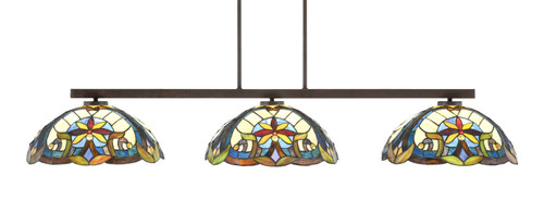 Toltec Lighting - 4523-DG-936 - Three Light Bar - Atlas - Dark Granite