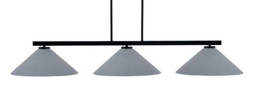 Toltec Lighting - 4523-MB-4012 - Three Light Island Pendant - Atlas - Matte Black
