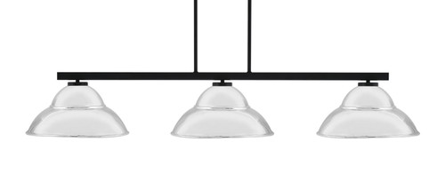 Toltec Lighting - 4523-MB-428-CH - Three Light Bar - Atlas - Matte Black