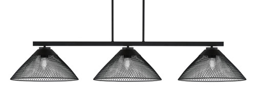 Toltec Lighting - 4523-MB-808 - Three Light Bar - Atlas - Matte Black